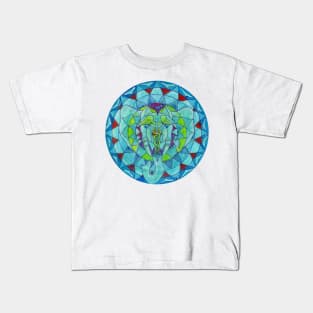 Salus (Health) elephant free-hand mandala Kids T-Shirt
